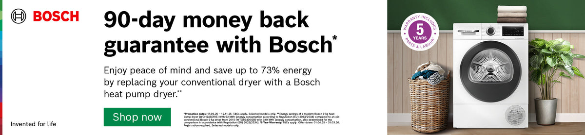 Bosch 90 Day Money Back Guarantee