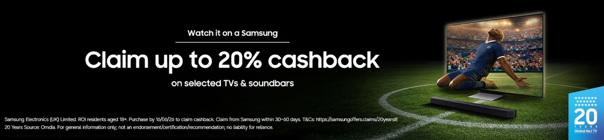 Samsung 20% Cashback Offer