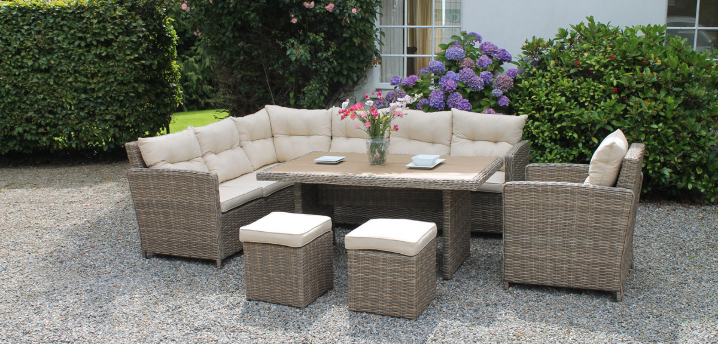 Milan rattan best sale companion set