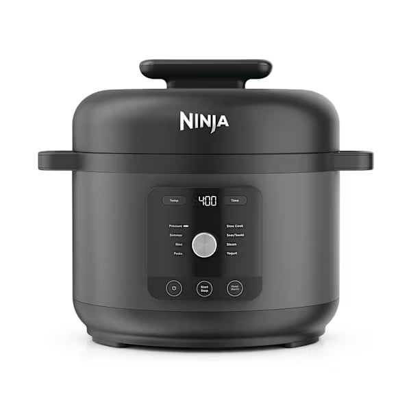 Ninja HyperHeat 9 in 1 Pressure & Rice Cooker, 6L, Black PC201UK