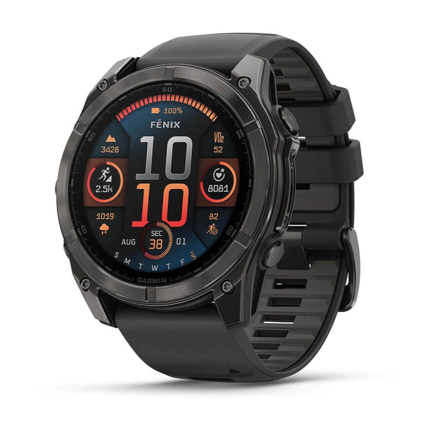 Fenix 8 51mm AMOLED Sapphire Carbon Gray DLC Titanium/Black