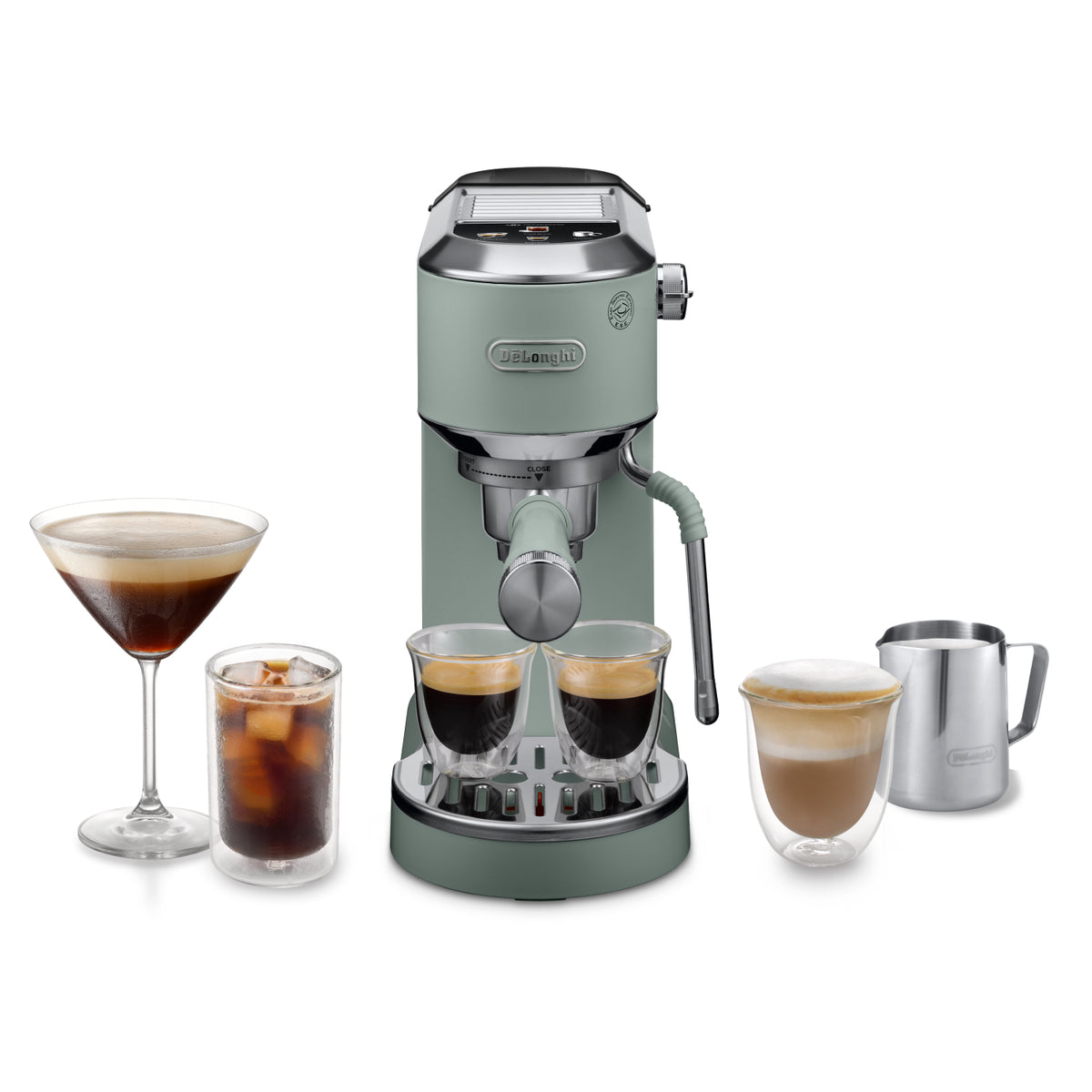 Dedica Duo Espresso Coffee Machine Green