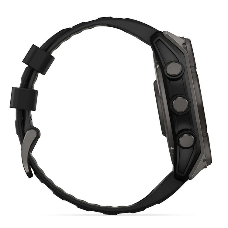 Fenix 8 51mm Sapphire Solar Carbon Gray Titanium/Black Black Sport Loop Band
