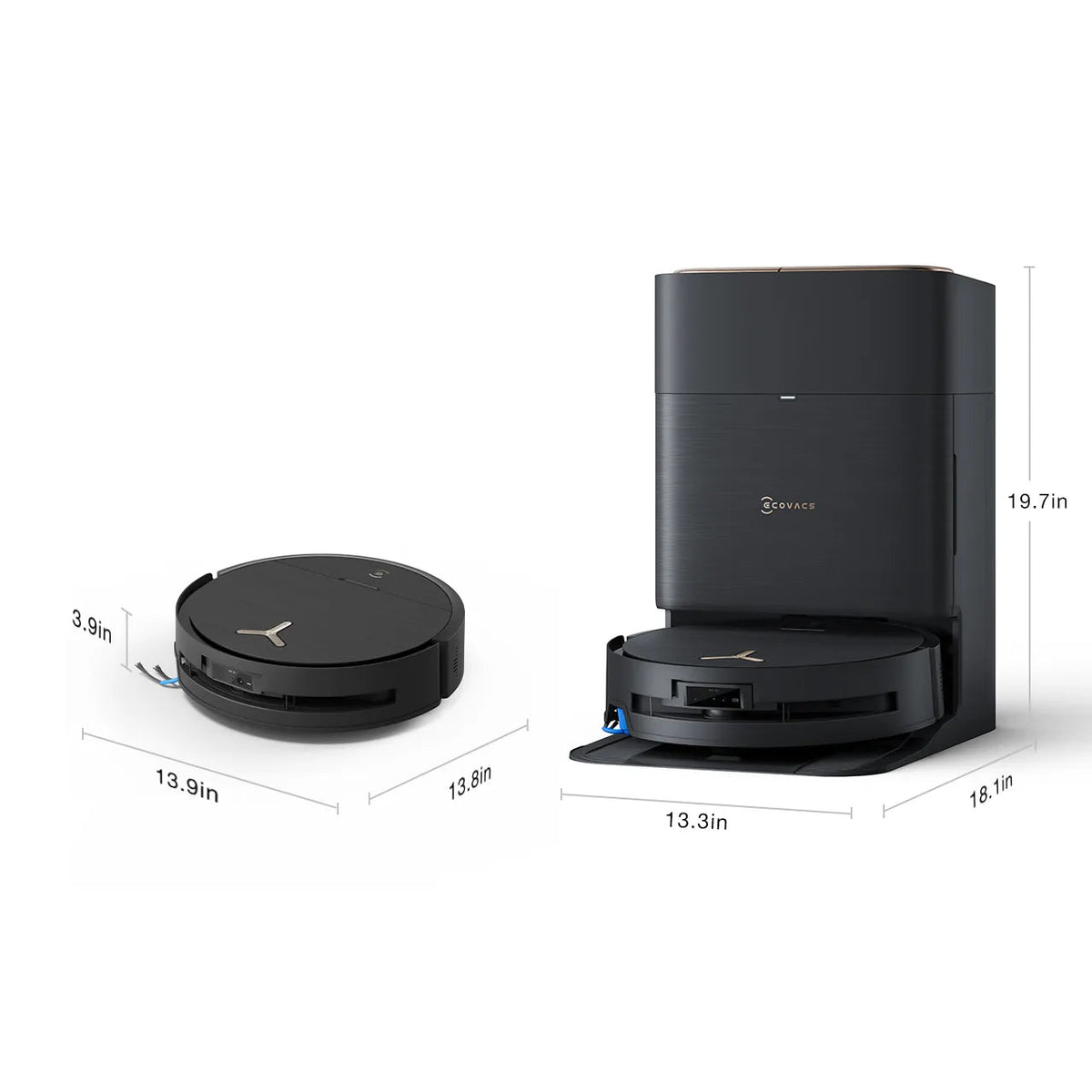 EcoVac DEEBOT X9 PRO OMNI Robot Vacuum & Mop | Dual-Powered Flagship Cleaner | Black - 270-DEX61-31EC Redmond Electric Gorey