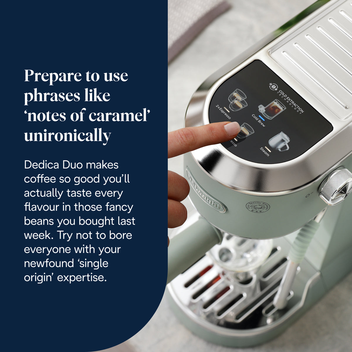 Dedica Duo Espresso Coffee Machine Green
