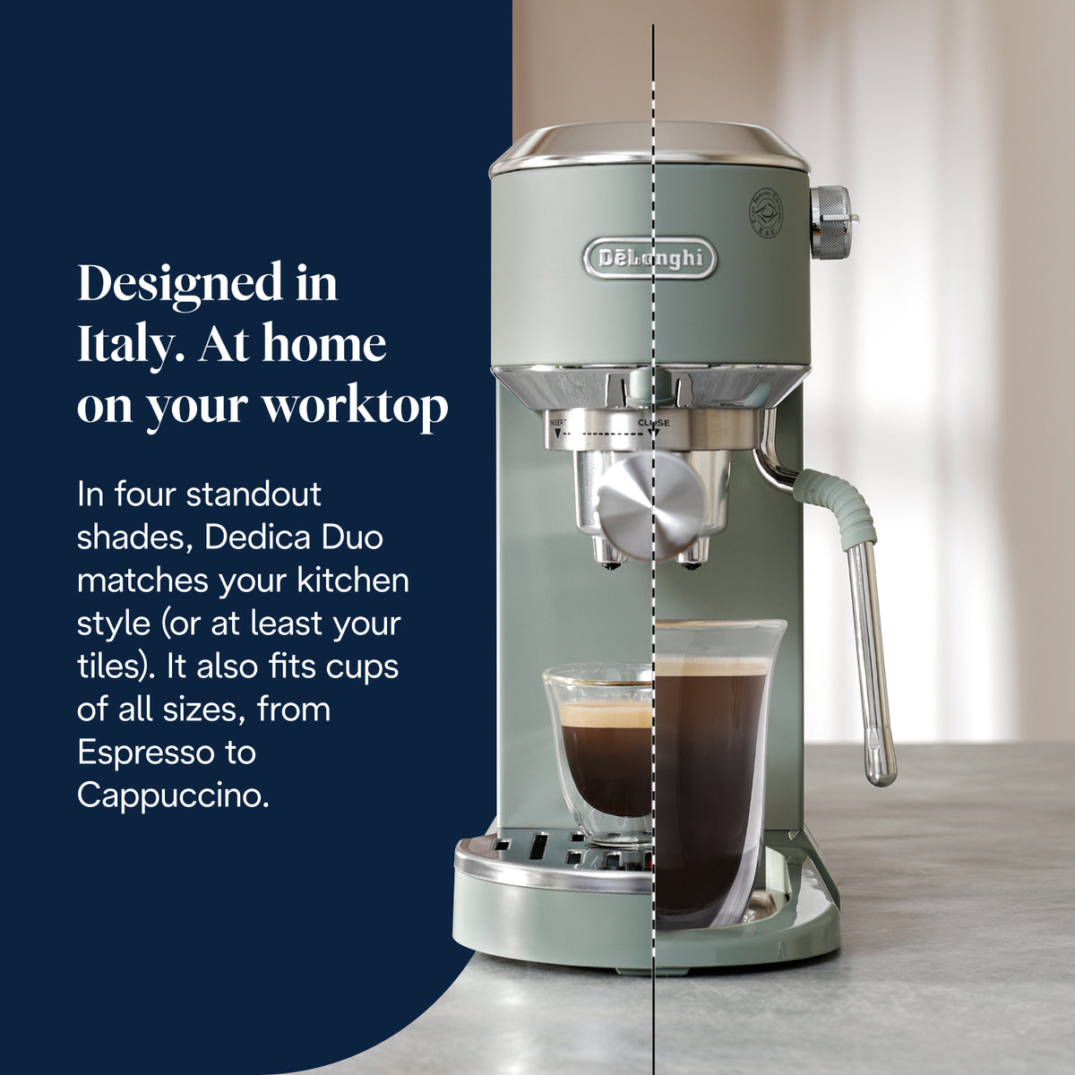 Dedica Duo Espresso Coffee Machine Green