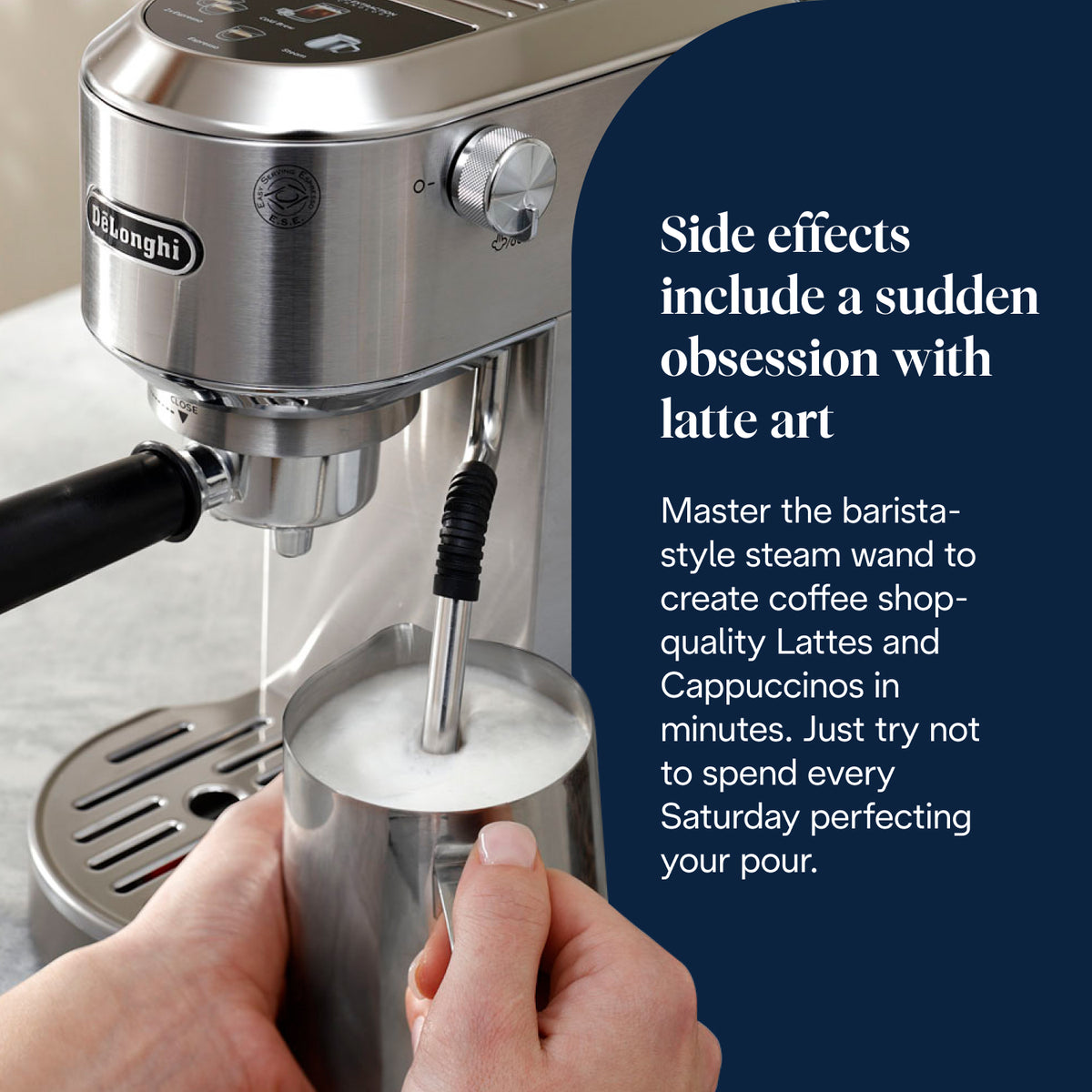 Dedica Duo Espresso Coffee Machine | Metal