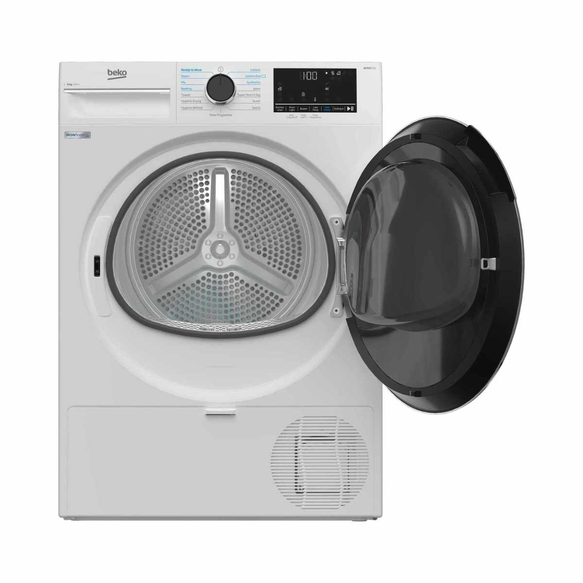 Beko 9kg Heat Pump Dryer with IronFinish B5T4923NIW