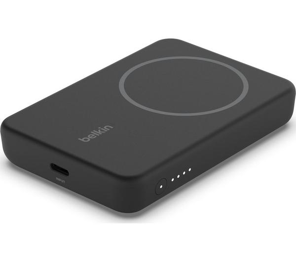 BoostCharge 10K Power Bank with Integrated USB-C Cable Black