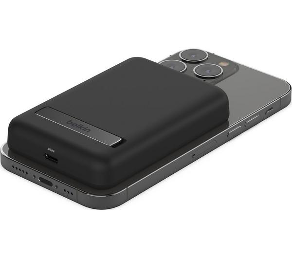Belkin BoostCharge Magnetic 5,000mAh Wireless Power Bank With Stand, Black BPD004BTBK Power Bank
