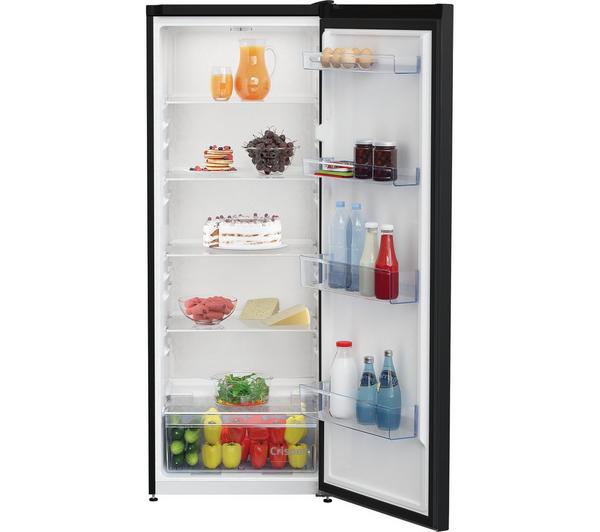 252L Tall Larder Fridge Black