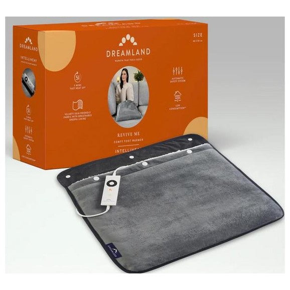 Revive Me Comfy Heated Foot Warmer Grey | 26009