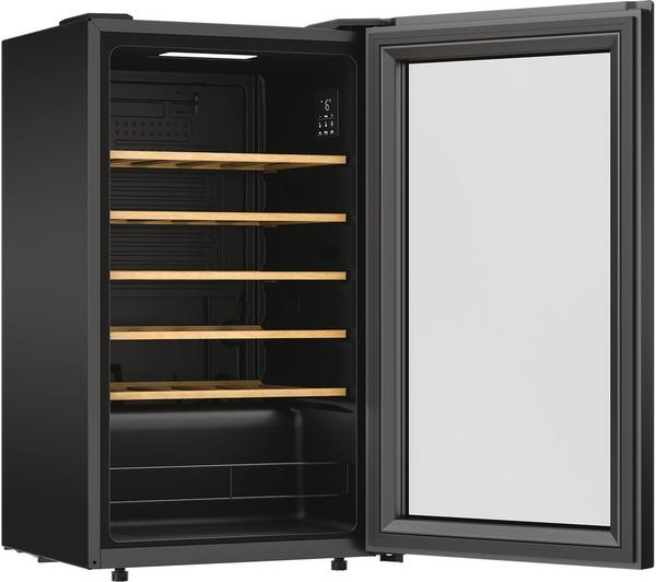 H-WINE 500 34 Bottle Wine Cooler – Black | HOWC034K