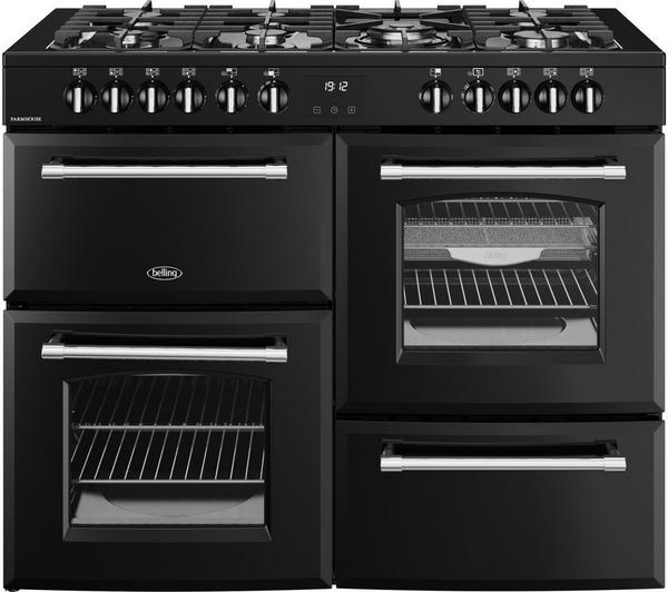 Belling 110cm 'Cookcenter' Dual Fuel Range Cooker | Black | 110DFTBLK - Redmond Electric Gorey