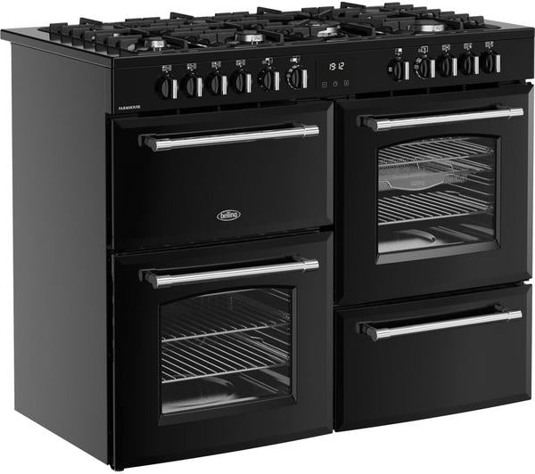 Belling 110cm 'Cookcenter' Dual Fuel Range Cooker | Black | 110DFTBLK - Redmond Electric Gorey