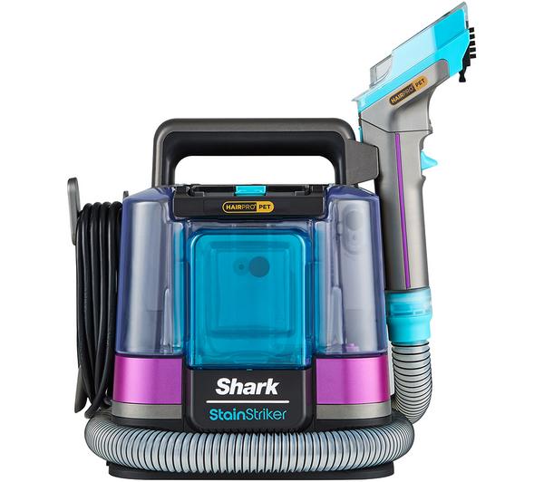 Shark StainStriker HairPro Pet Carpet Cleaner | Dark Silver & Force Fuscia PX250UKT