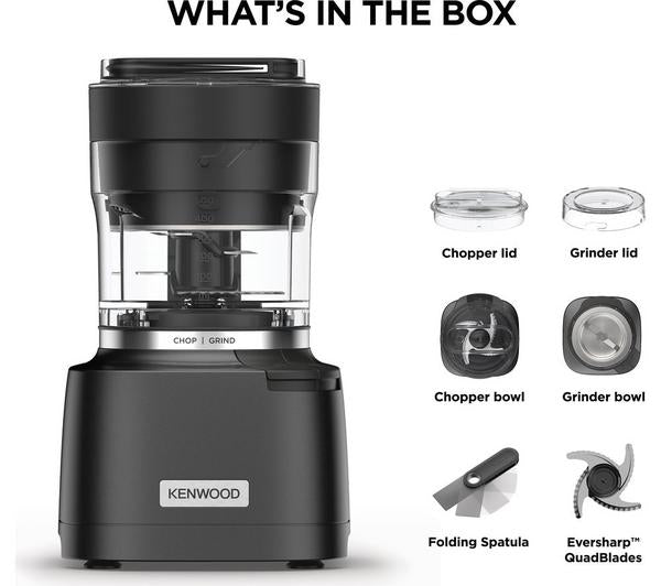 DuoPrep 2-in-1 Chopper & Grinder Black