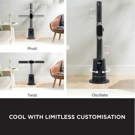 Shark TurboBlade Cool + Heat Fan Heater | Charcoal - TH200UK Redmond Electric Gorey