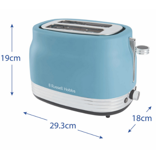 Hanley 2 Slice Toaster Retro Blue
