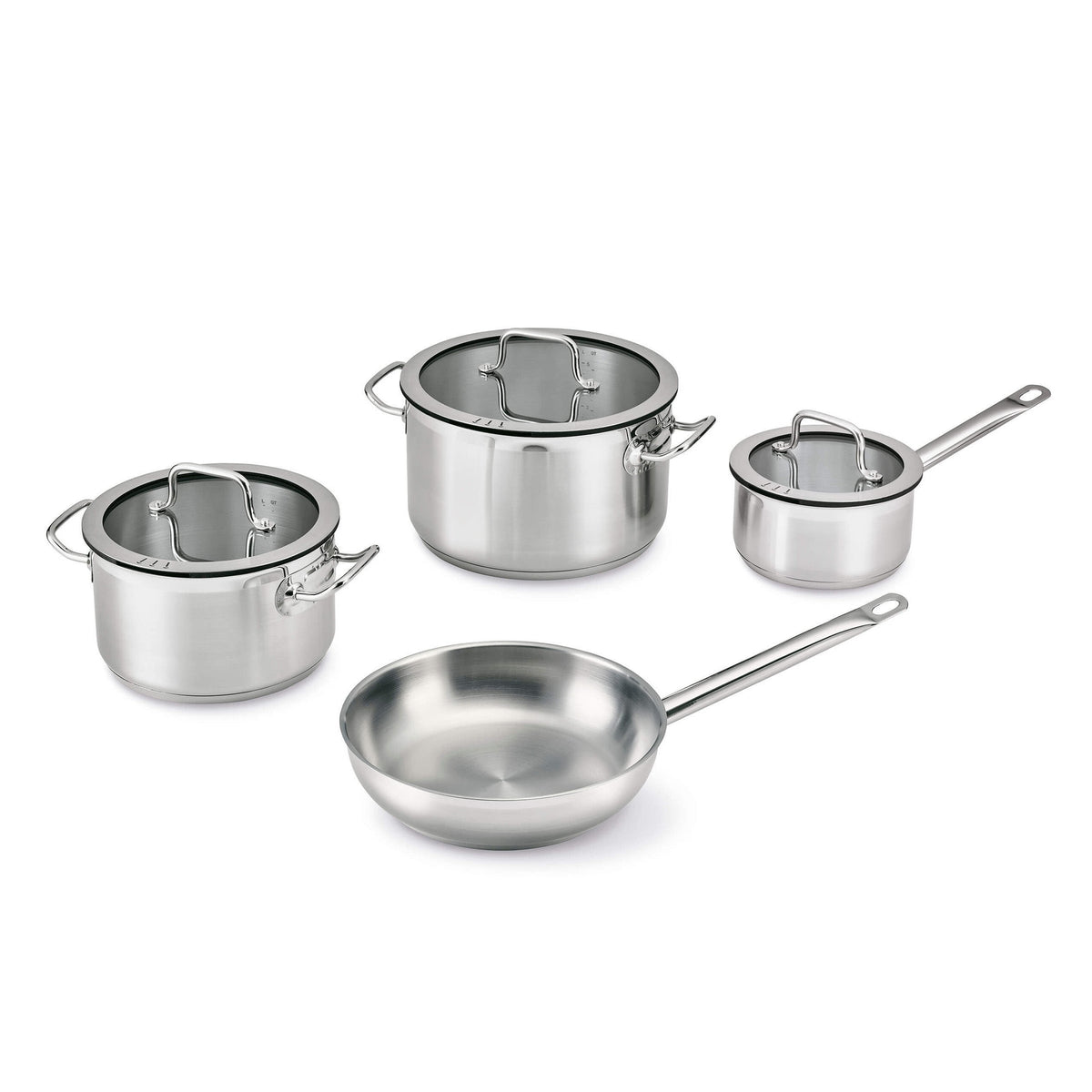 Hotel Downdraft 7-Piece Stainless Steel Cookware Set