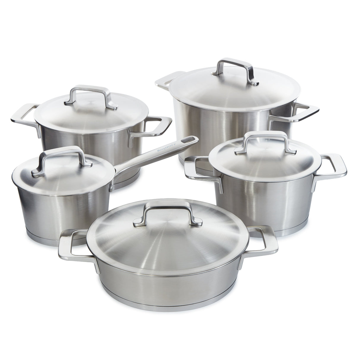 BergHoff Meta 10-Piece Stainless Steel Cookware Set 1315155