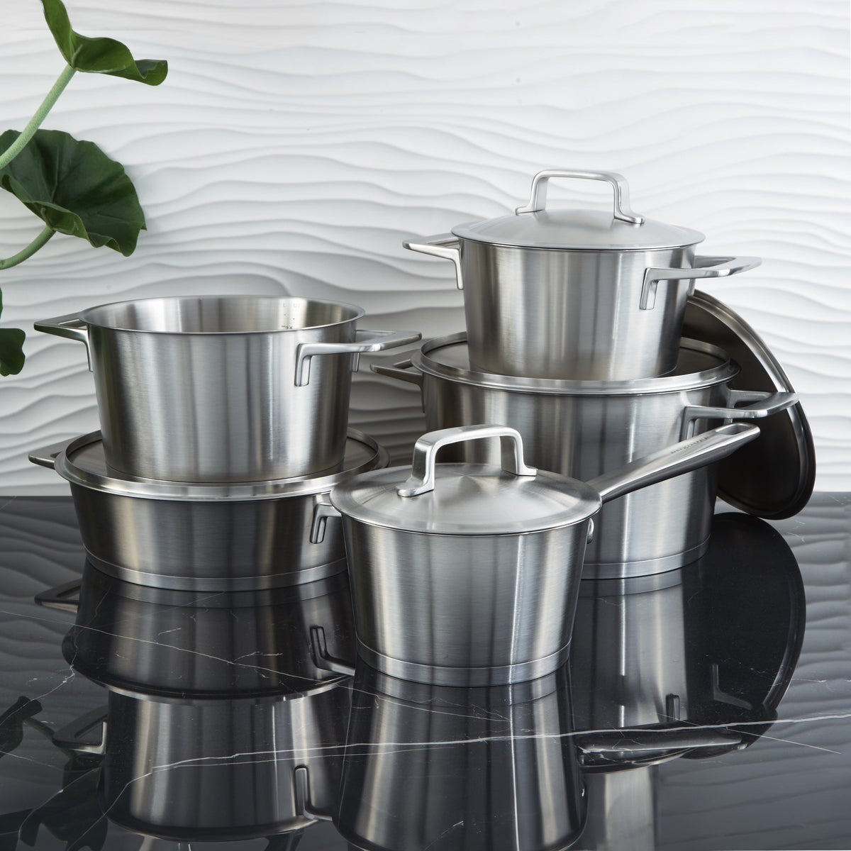 BergHoff Meta 10-Piece Stainless Steel Cookware Set 1315155