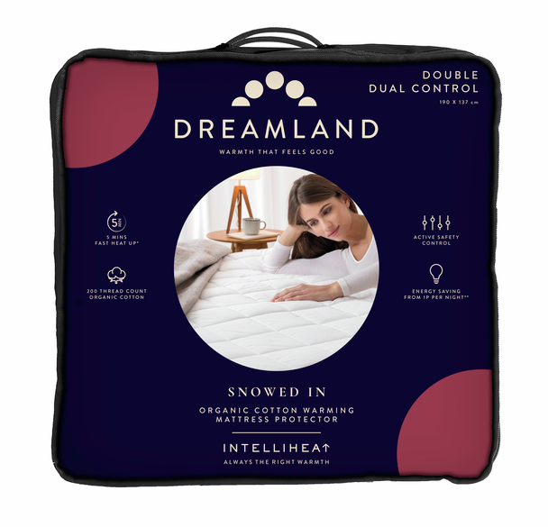 Snowed In Organic Cotton Warming Mattress Protector Double | 16888