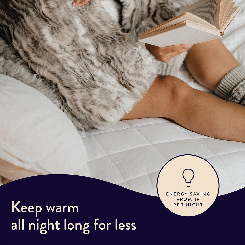 Snowed In Organic Cotton Warming Mattress Protector Double | 16888