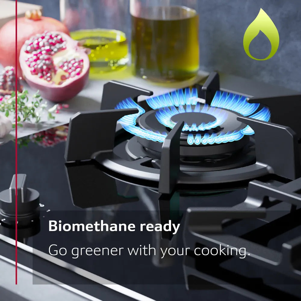 N70, 60cm FlameSelect Gas Hob | Black - Redmond Electric