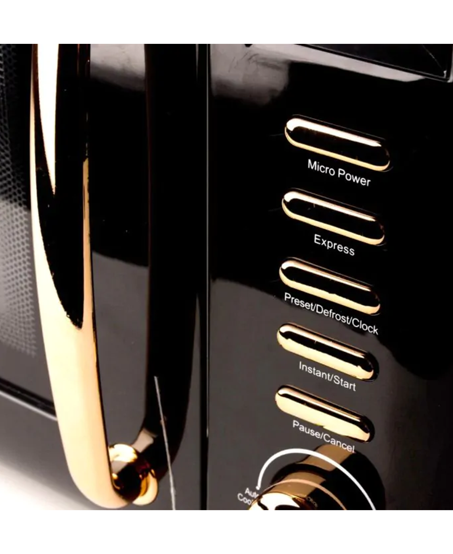 Haden 20L 800W Freestanding Digital Microwave | Black & Copper - 197061 Redmond Electric Gorey