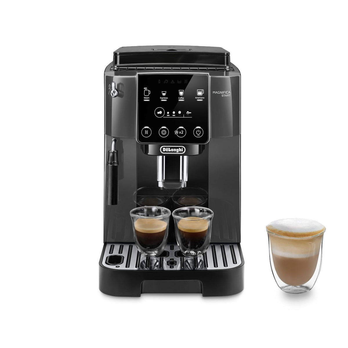 Magnifica Start Automatic Bean to Cup Coffee Machine | Grey Black