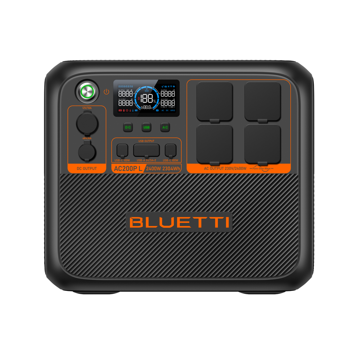 BLUETTI AC200PL Portable Power Station - 281-PAC200PLUKGYBL010