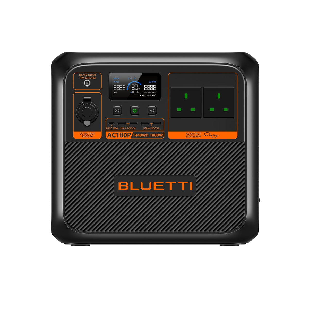 BLUETTI AC180P Portable Power Station - 281-PAC180PUKGYBL010