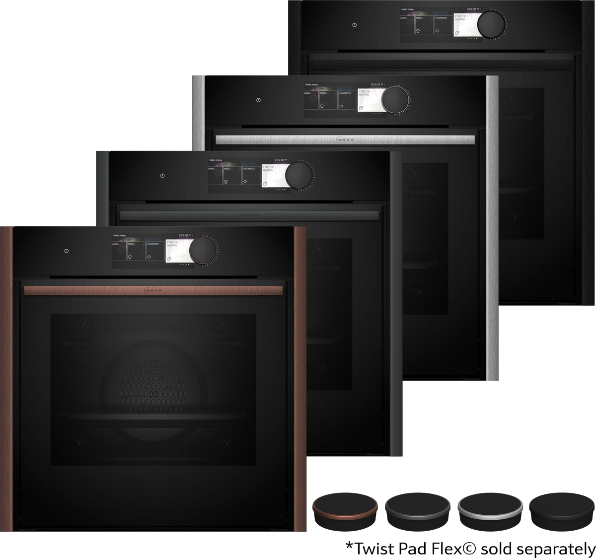 N 90 60cm Slide & Hide Pyrolytic Single Oven – Flex Design | B69CY7MY0