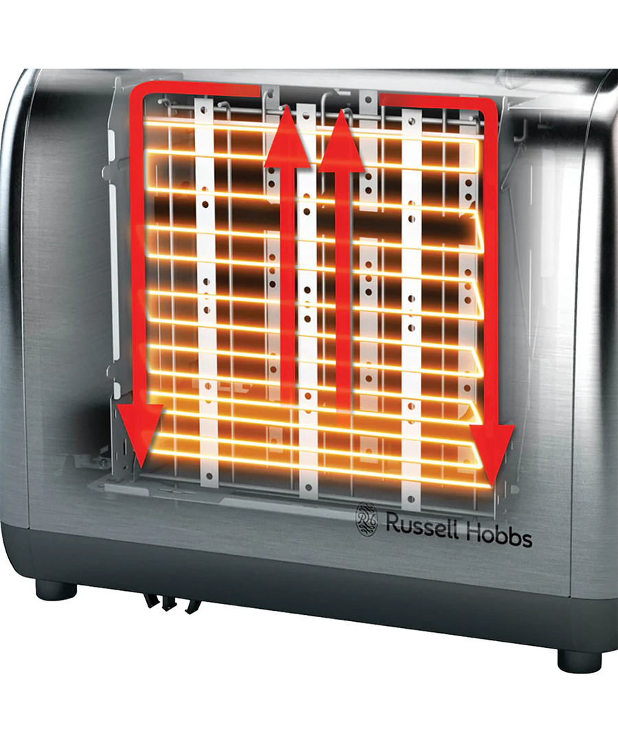 Russell Hobbs Classics 2 slice Toaster | Brushed Stainless Steel - 24080 Redmond Electric Gorey