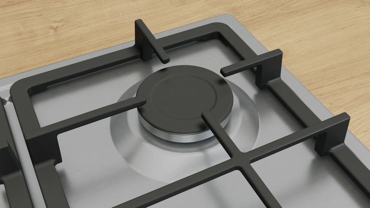 Series 4 60cm 4 Burner Gas Hob – Stainless Steel | PGP6B5K90