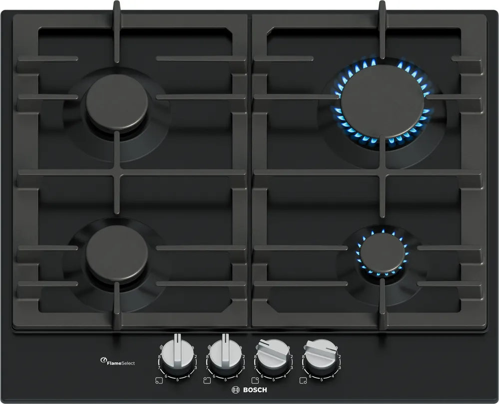 Bosch Series 6, 60cm Built-In Gas Hob | Black - PCP6A6I90 Redmond Electric Gorey