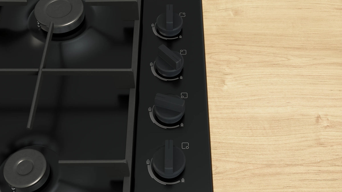 Bosch Series 2, 60cm Built-In Gas Hob, Enamel | Black - PBP6B6K60 Redmond Electric Gorey