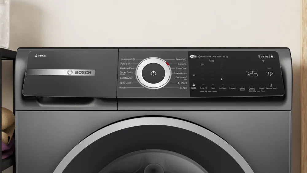 Bosch Series 6, A Rated, 10kg 1400rpm Washing Machine | Cast Iron Grey - WGH254ARGB Redmond Electric