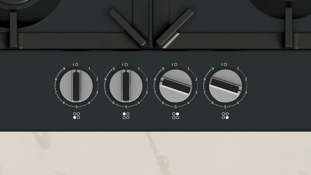N70, 60cm FlameSelect Gas Hob | Black - Redmond Electric