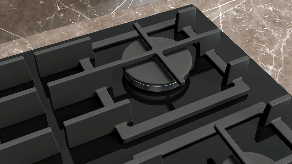 Siemens IQ500 90cm StepFlame Built-In Gas Hob | Tempered Glass | Black - EP9A6MI40 Redmond Electric Gorey