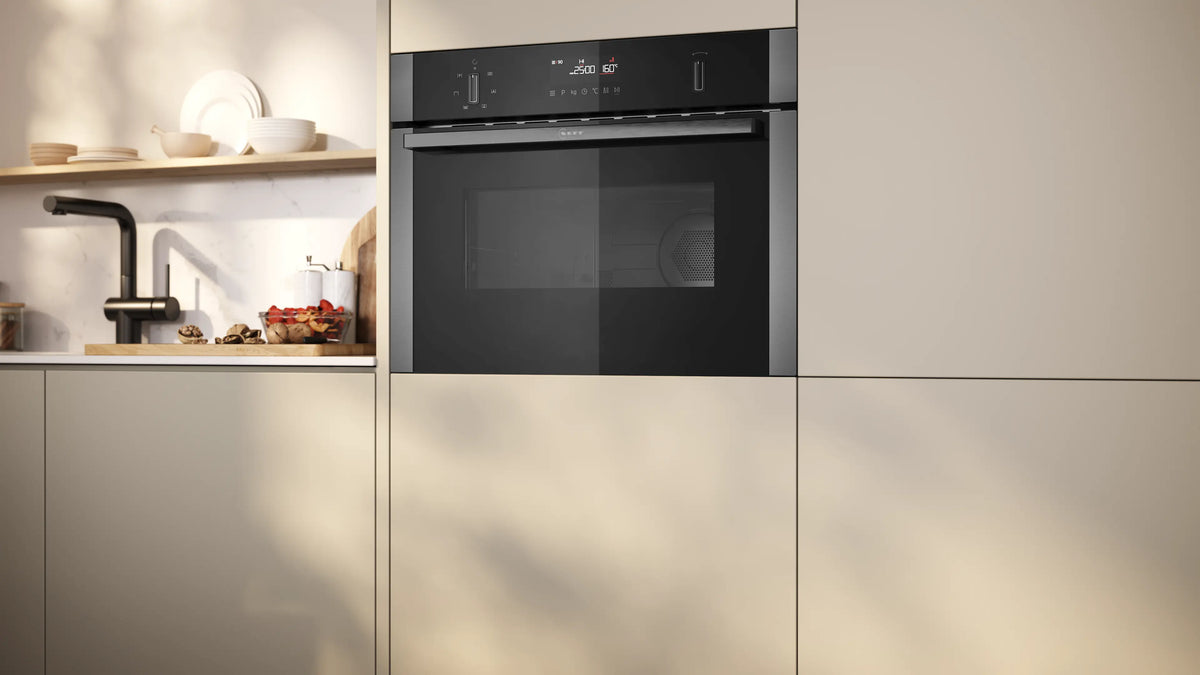 Neff N50 Built-in Microwave Combi Oven | 45cm (H) | Graphite Grey Redmond Electric Gorey