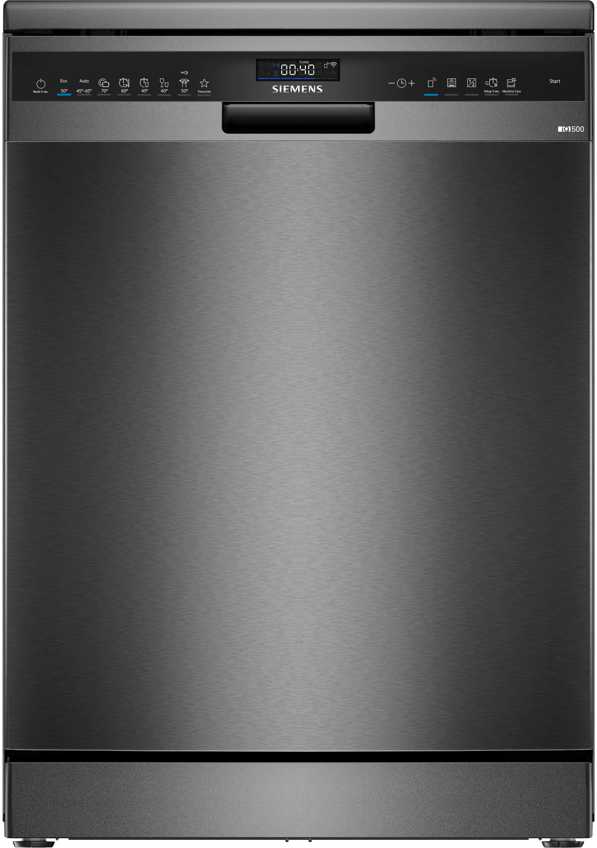 Siemens IQ500 14 Place Freestanding Dishwasher | Brushed Black Steel - SN25EC13CE Redmond Electric Gorey