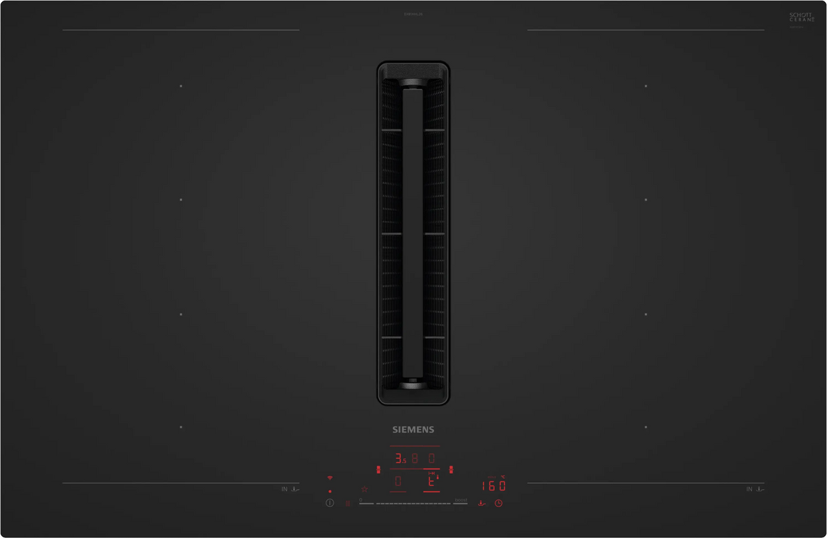 iQ700 80cm Induction Hob with Integrated Ventilation | Matt Black