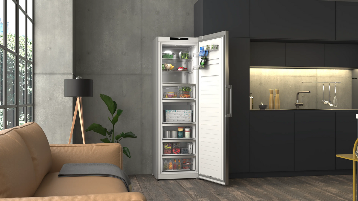 iQ300 Freestanding Frost Free Freezer – Inox | 186.2cm (H) | GS36NVICGG
