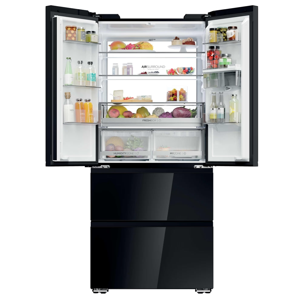 Haier FD 83 7 Multi Door Fridge Freezer | 190cm (H) | Black Glass - HFKR7819DWGB Redmond Electric Gorey