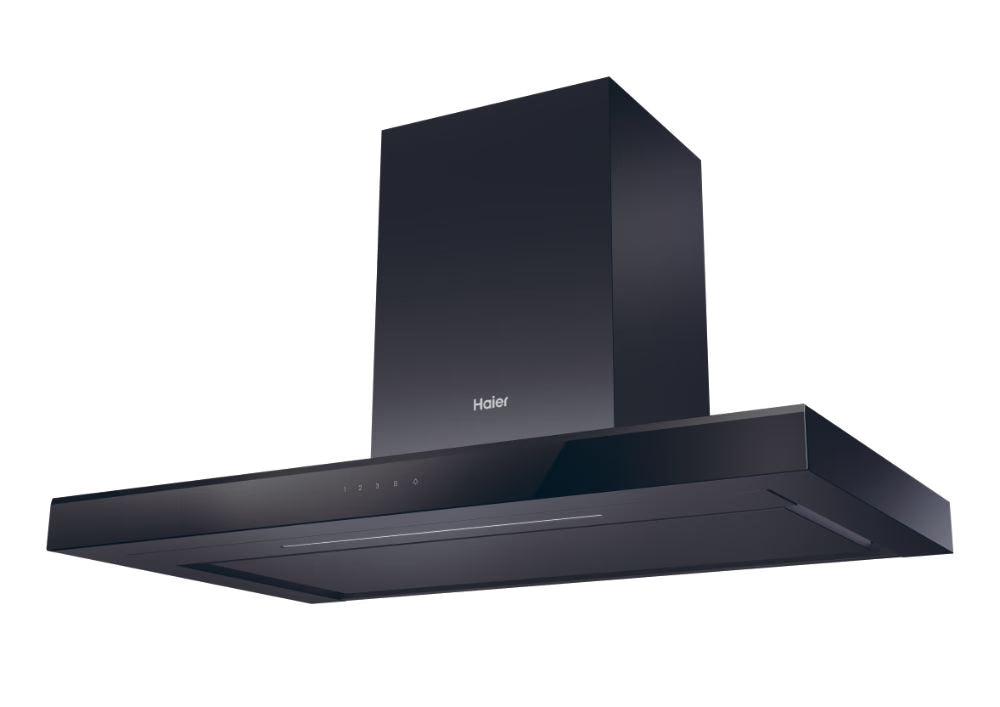 Haier 90cm Wall Mounted Flat Cooker Hood | Black - HATS9CBS4B Redmond Electric Gorey