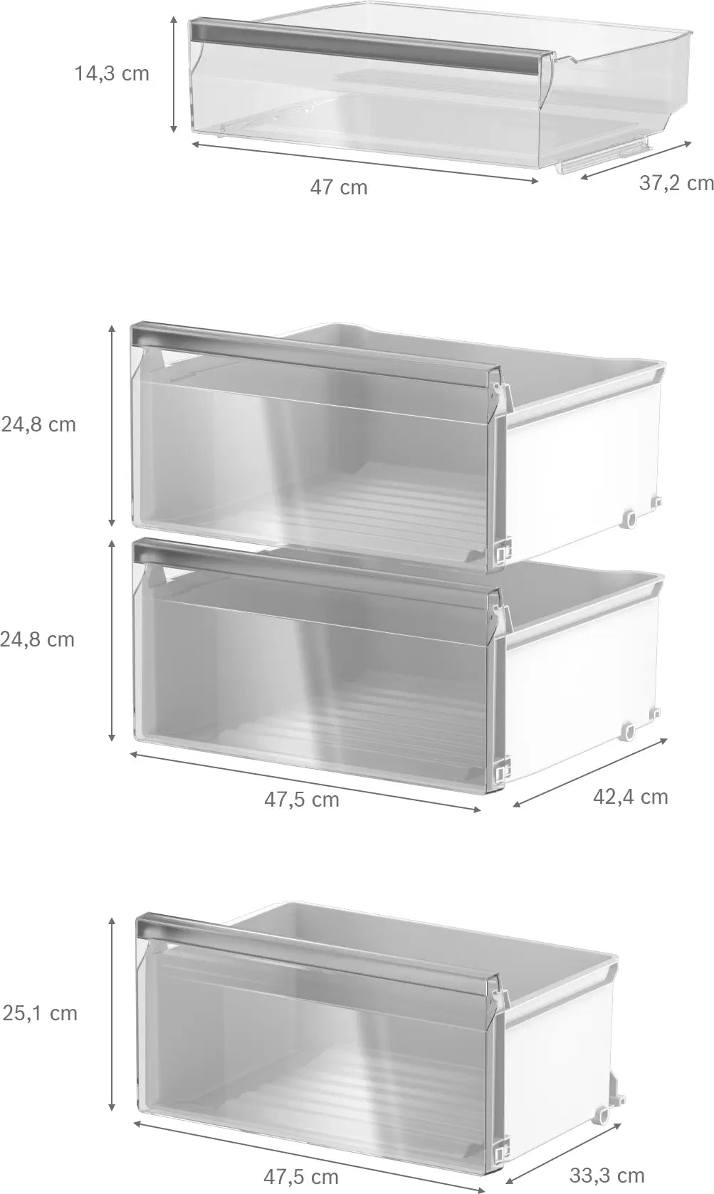 Series 4 Freestanding Tall Larder Fridge 402L – White | KSN36VWDGG