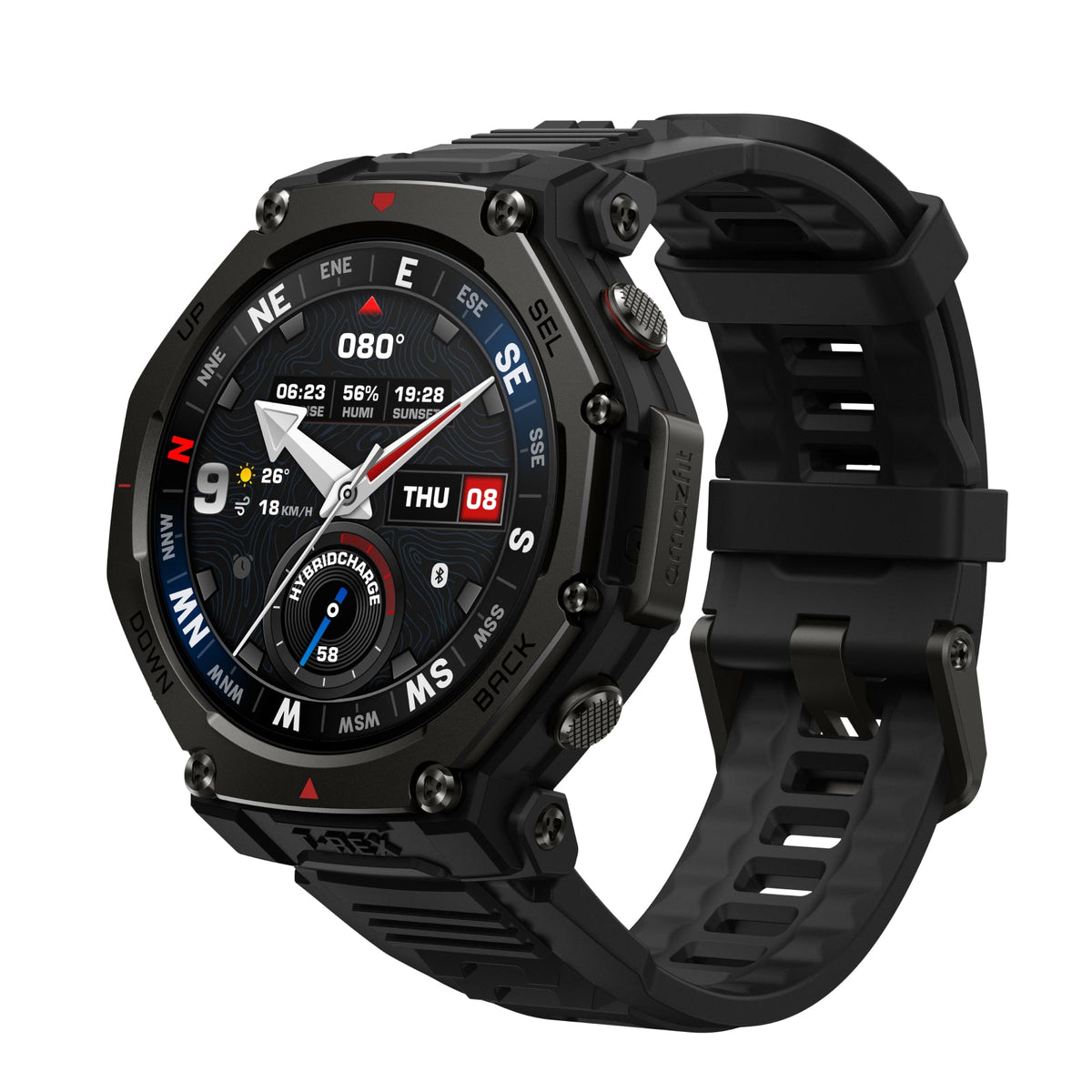 Amazfit T-Rex 3 Pro 48mm Smartwatch, Tactical Black 146-W2443EU1N
