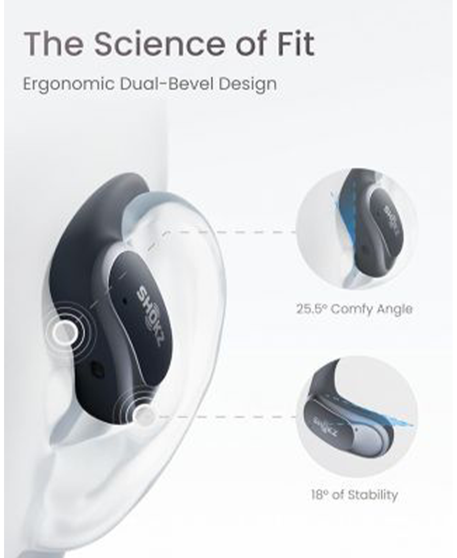 Shokz OpenFit Air Open-Ear True Wireless Earbuds | Black - 38-T511BK Redmond Electric Gorey